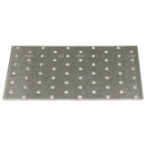 Perforated plates 20 pcs 2 mm 200x120 mm galvanized steel