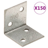 Équerres de fixation 150 pcs 2 mm 30x25x30 mm acier galvanisé