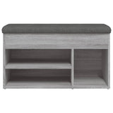 Banc à chaussures sonoma gris 82x32x45,5 cm bois d'ingénierie