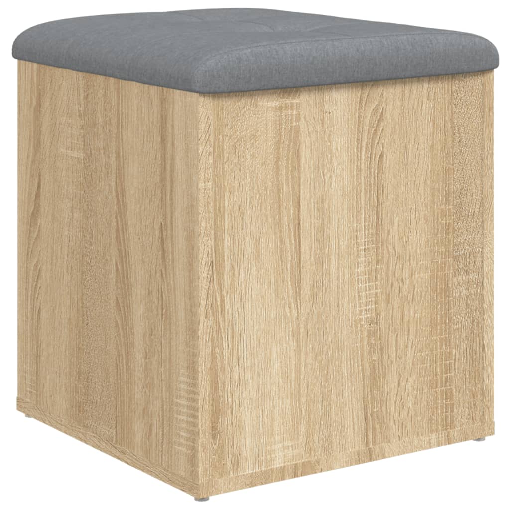 Banc de rangement chêne sonoma 42x42x45 cm bois d'ingénierie