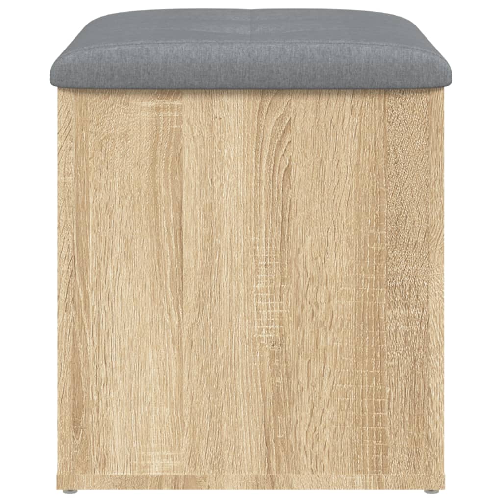 Banc de rangement chêne sonoma 42x42x45 cm bois d'ingénierie