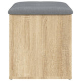 Banc de rangement chêne sonoma 42x42x45 cm bois d'ingénierie