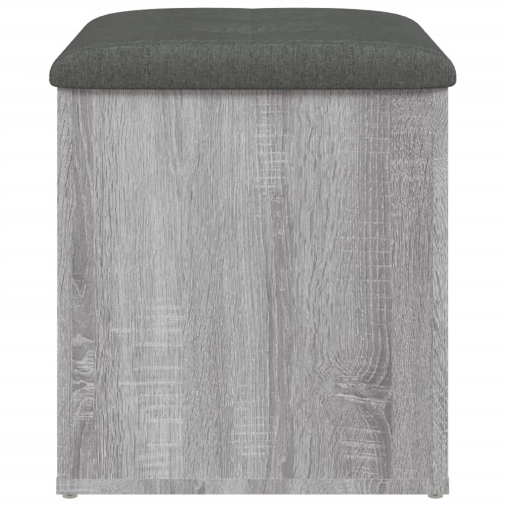 Banc de rangement sonoma gris 42x42x45 cm bois d'ingénierie