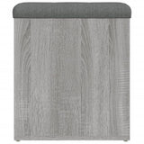 Banc de rangement sonoma gris 42x42x45 cm bois d'ingénierie