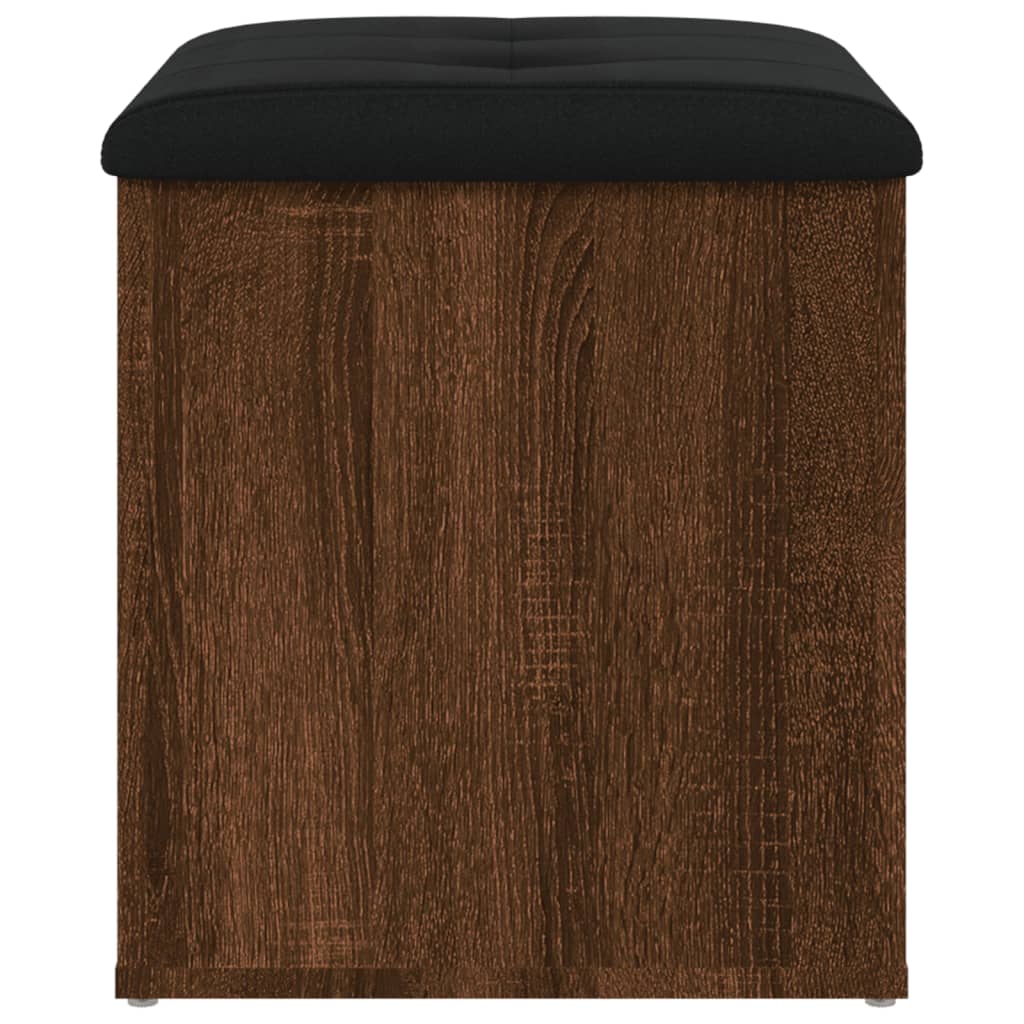 Banc de rangement chêne marron 42x42x45 cm bois d'ingénierie