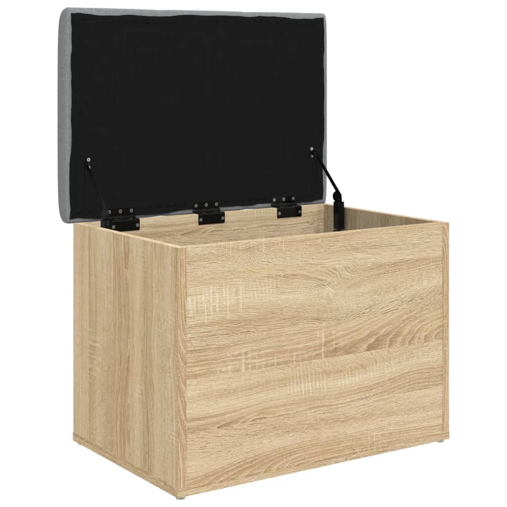 Banc de rangement chêne sonoma 62x42x45 cm bois d'ingénierie