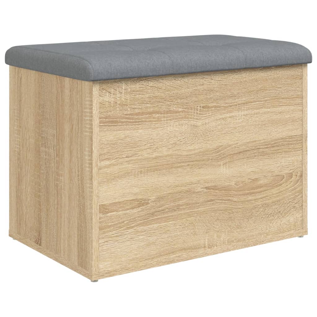 Banc de rangement chêne sonoma 62x42x45 cm bois d'ingénierie