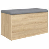 Banc de rangement chêne sonoma 82x42x45 cm bois d'ingénierie