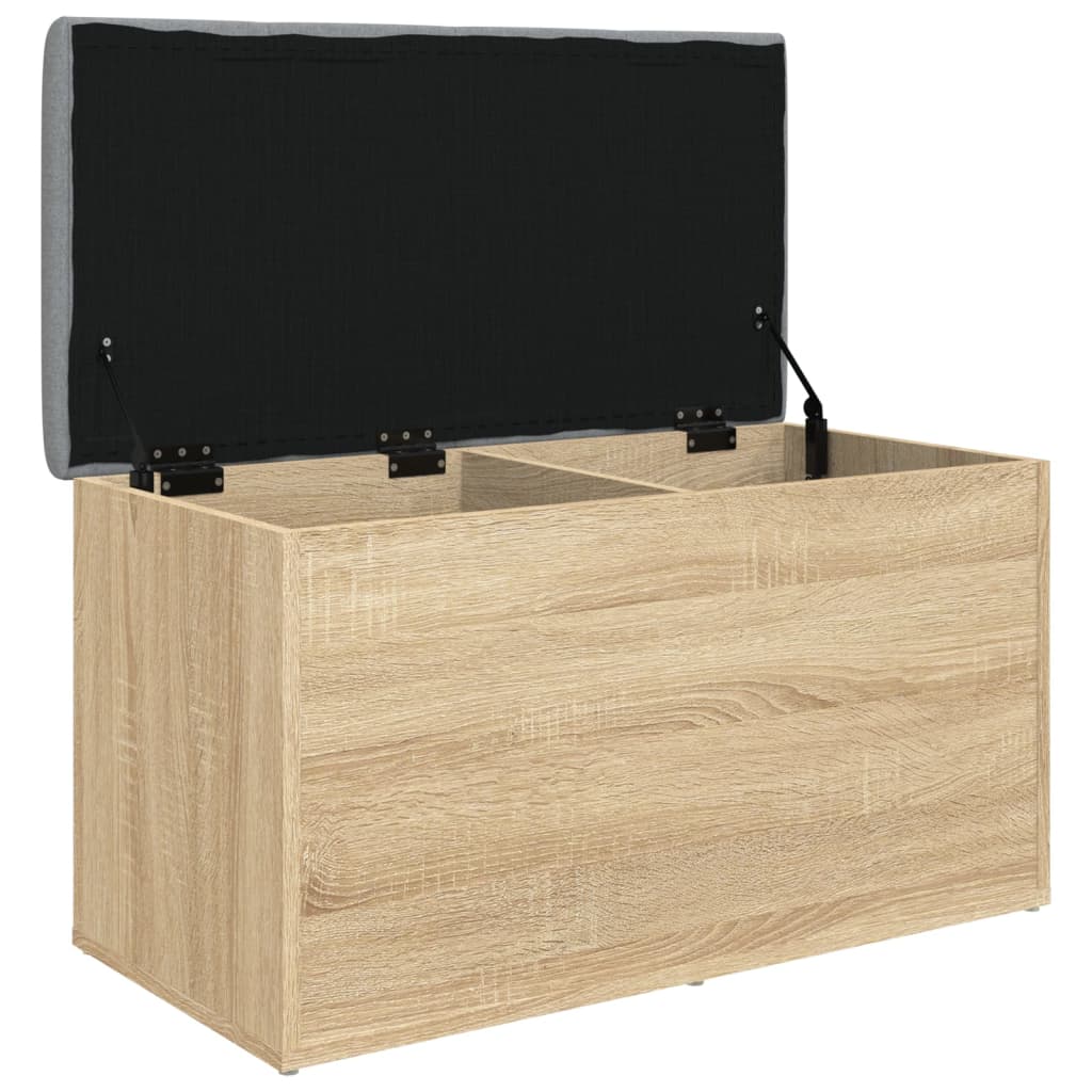 Banc de rangement chêne sonoma 82x42x45 cm bois d'ingénierie