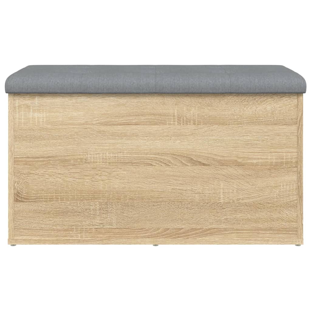 Banc de rangement chêne sonoma 82x42x45 cm bois d'ingénierie