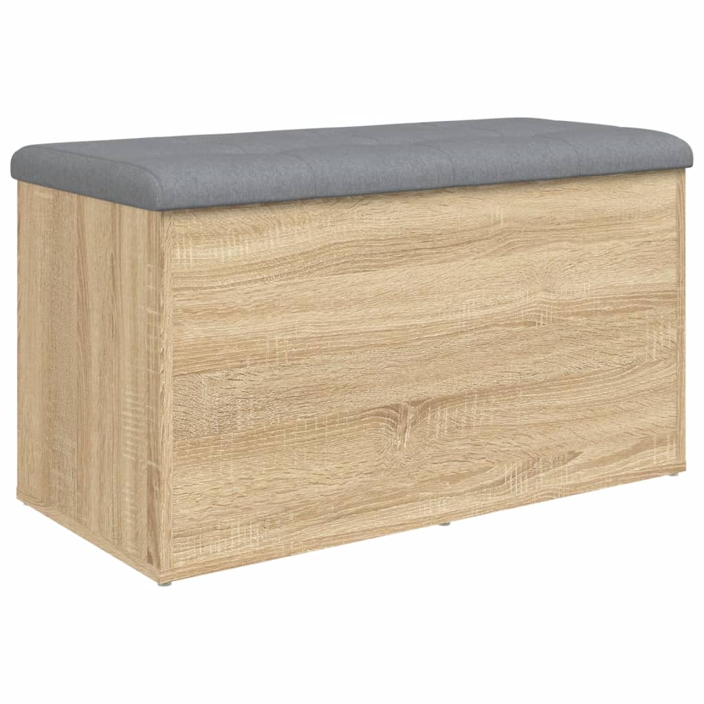 Banc de rangement chêne sonoma 82x42x45 cm bois d'ingénierie