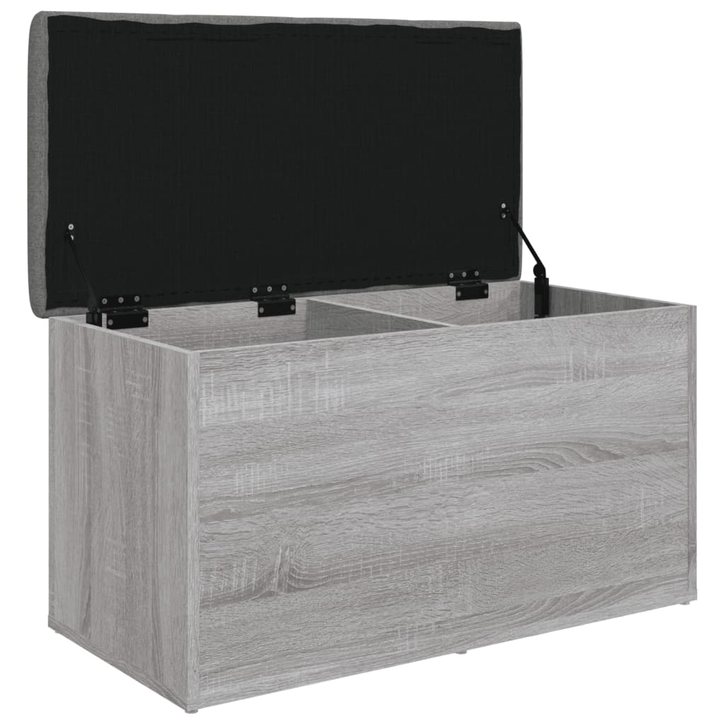 Banc de rangement sonoma gris 82x42x45 cm Bois d'ingénierie