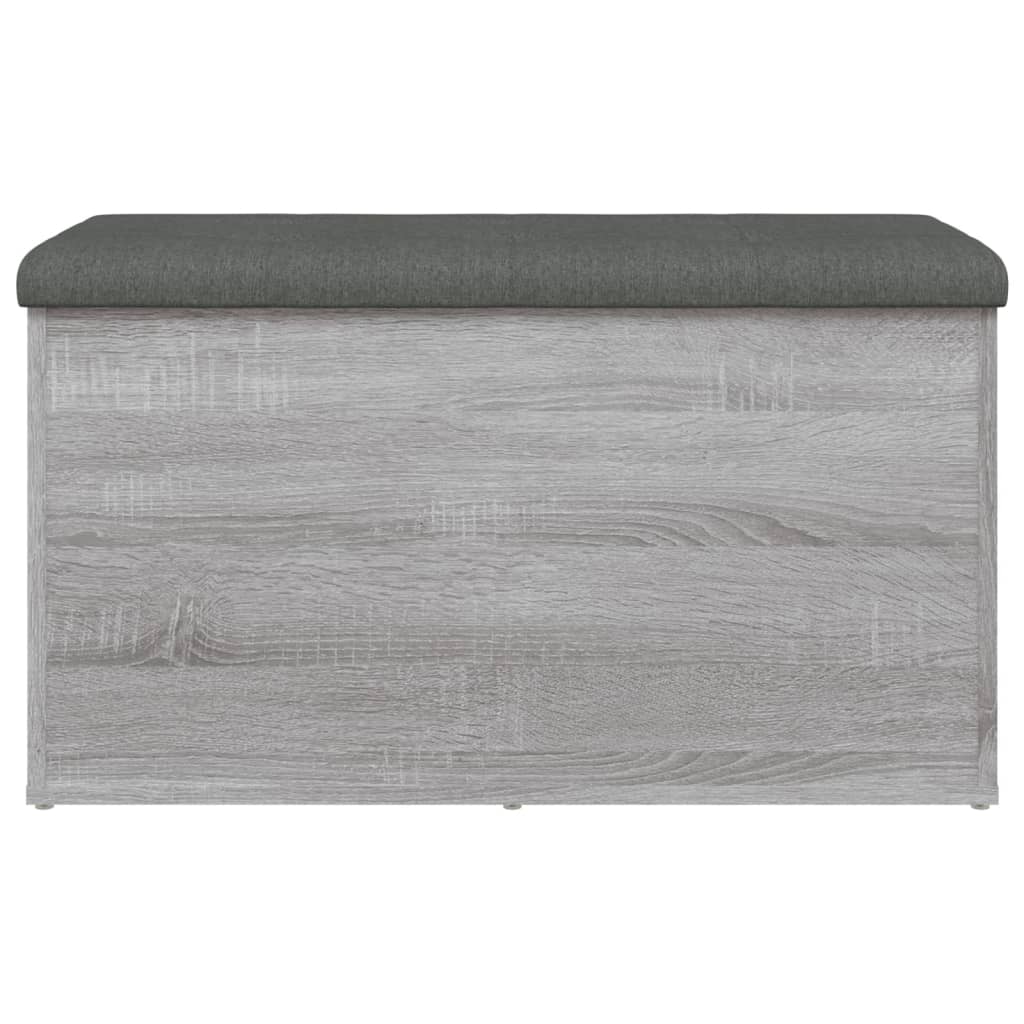 Banc de rangement sonoma gris 82x42x45 cm Bois d'ingénierie