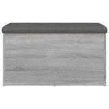 Banc de rangement sonoma gris 82x42x45 cm Bois d'ingénierie