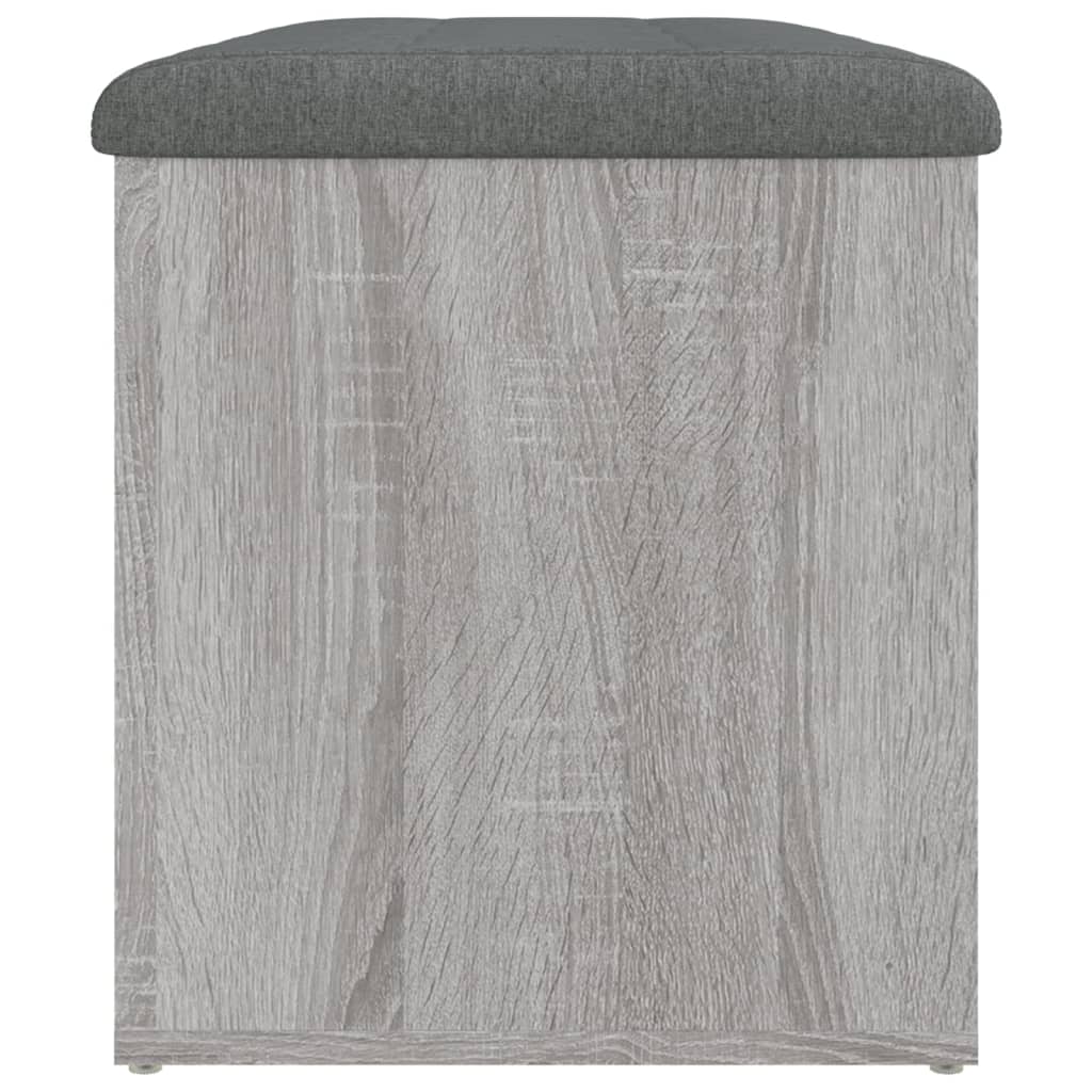 Banc de rangement sonoma gris 82x42x45 cm Bois d'ingénierie