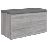 Banc de rangement sonoma gris 82x42x45 cm Bois d'ingénierie