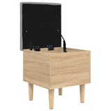 Banc de rangement chêne sonoma 42x42x46 cm bois d'ingénierie