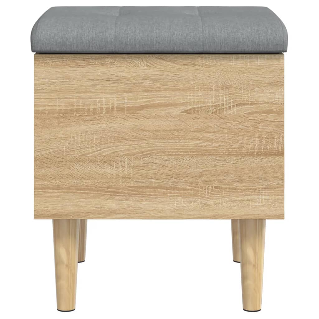 Banc de rangement chêne sonoma 42x42x46 cm bois d'ingénierie