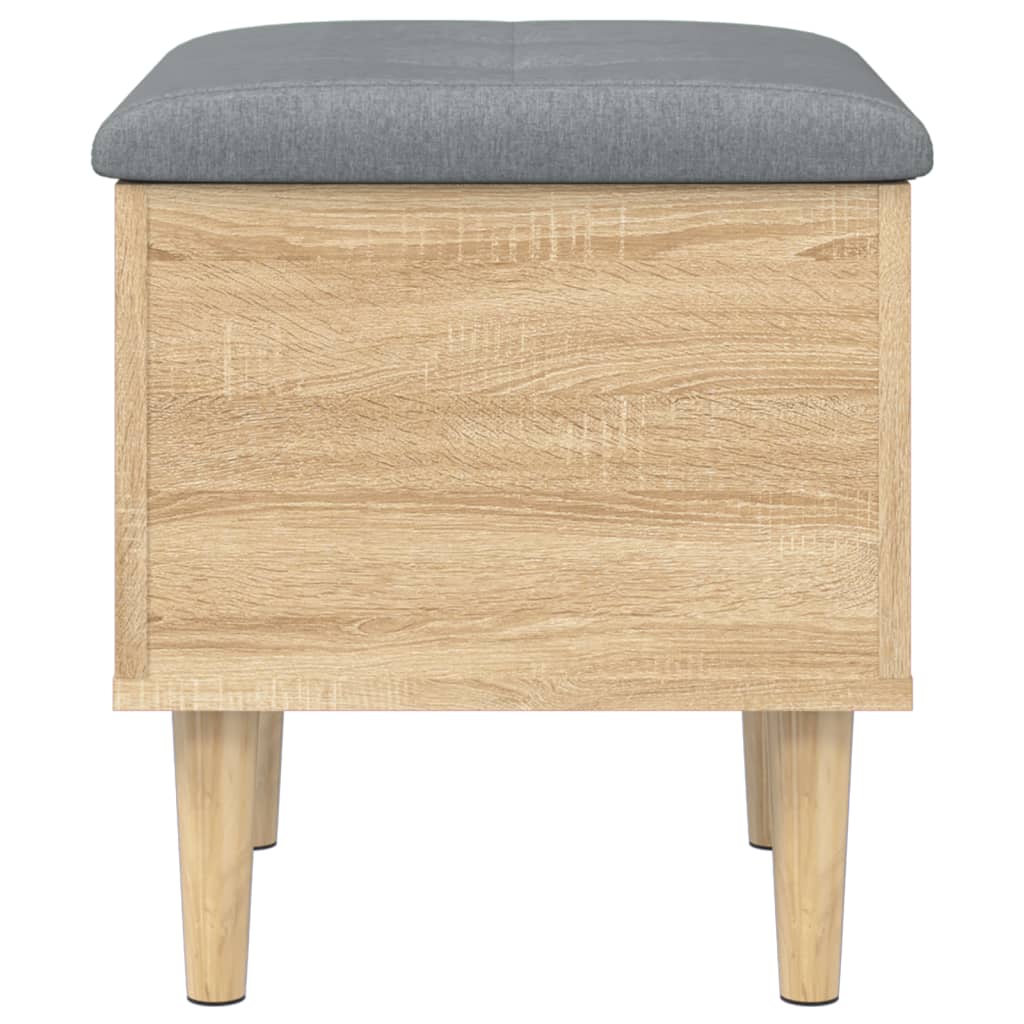 Banc de rangement chêne sonoma 42x42x46 cm bois d'ingénierie