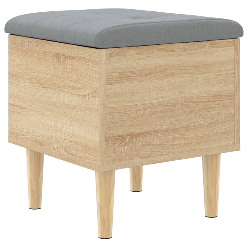 Banc de rangement chêne sonoma 42x42x46 cm bois d'ingénierie