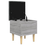 Banc de rangement sonoma gris 42x42x46 cm bois d'ingénierie