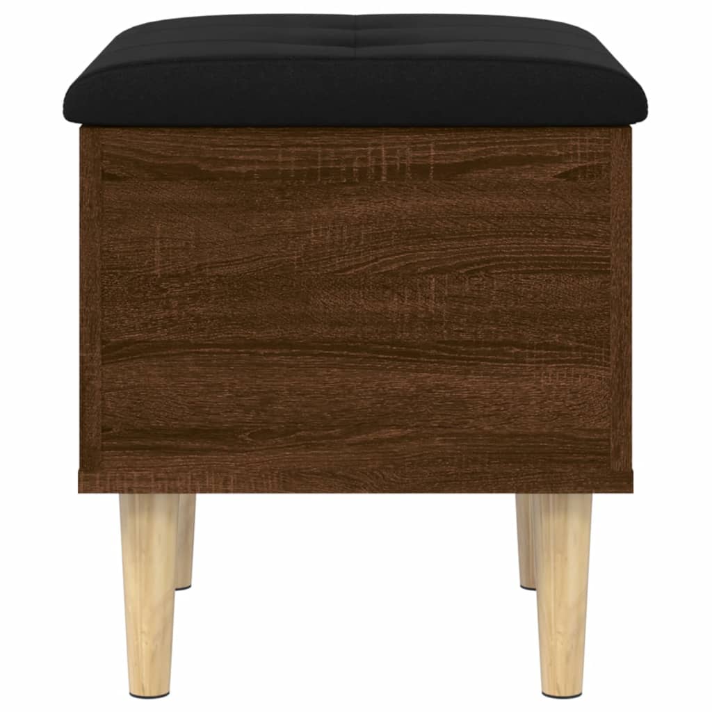 Banc de rangement chêne marron 42x42x46 cm bois d'ingénierie