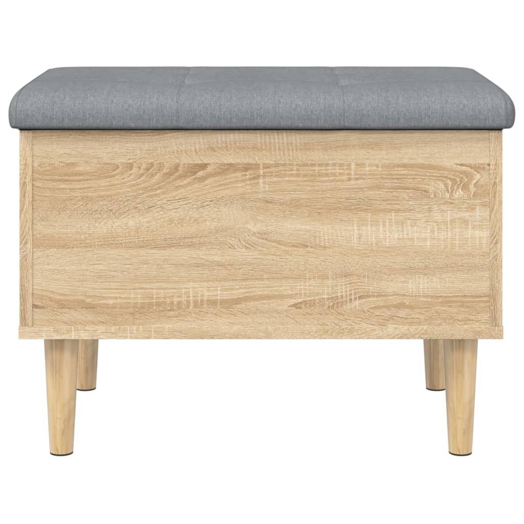 Banc de rangement chêne sonoma 62x42x46 cm bois d'ingénierie