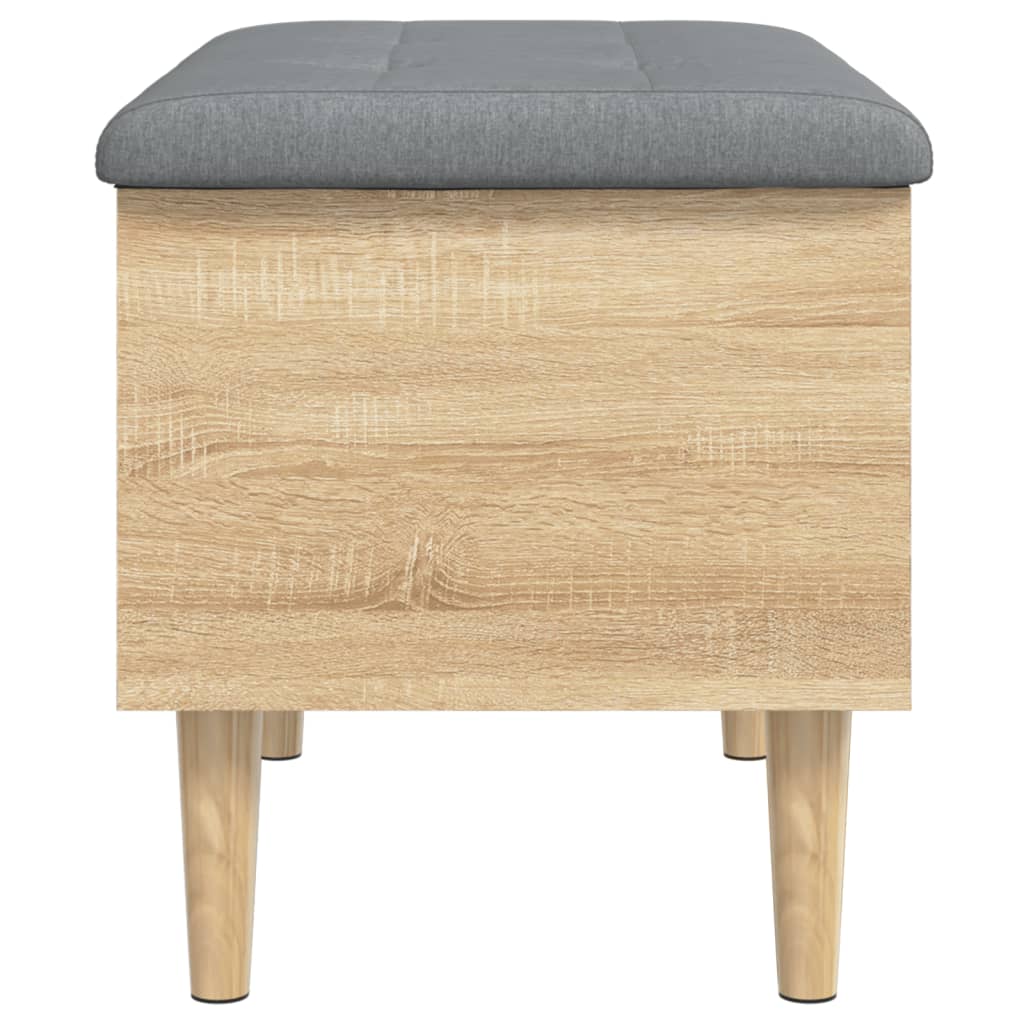 Banc de rangement chêne sonoma 62x42x46 cm bois d'ingénierie