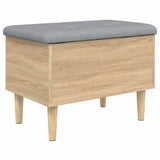 Banc de rangement chêne sonoma 62x42x46 cm bois d'ingénierie