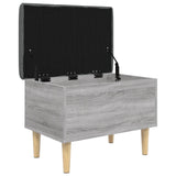 Banc de rangement sonoma gris 62x42x46 cm bois d'ingénierie