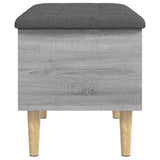 Banc de rangement sonoma gris 62x42x46 cm bois d'ingénierie