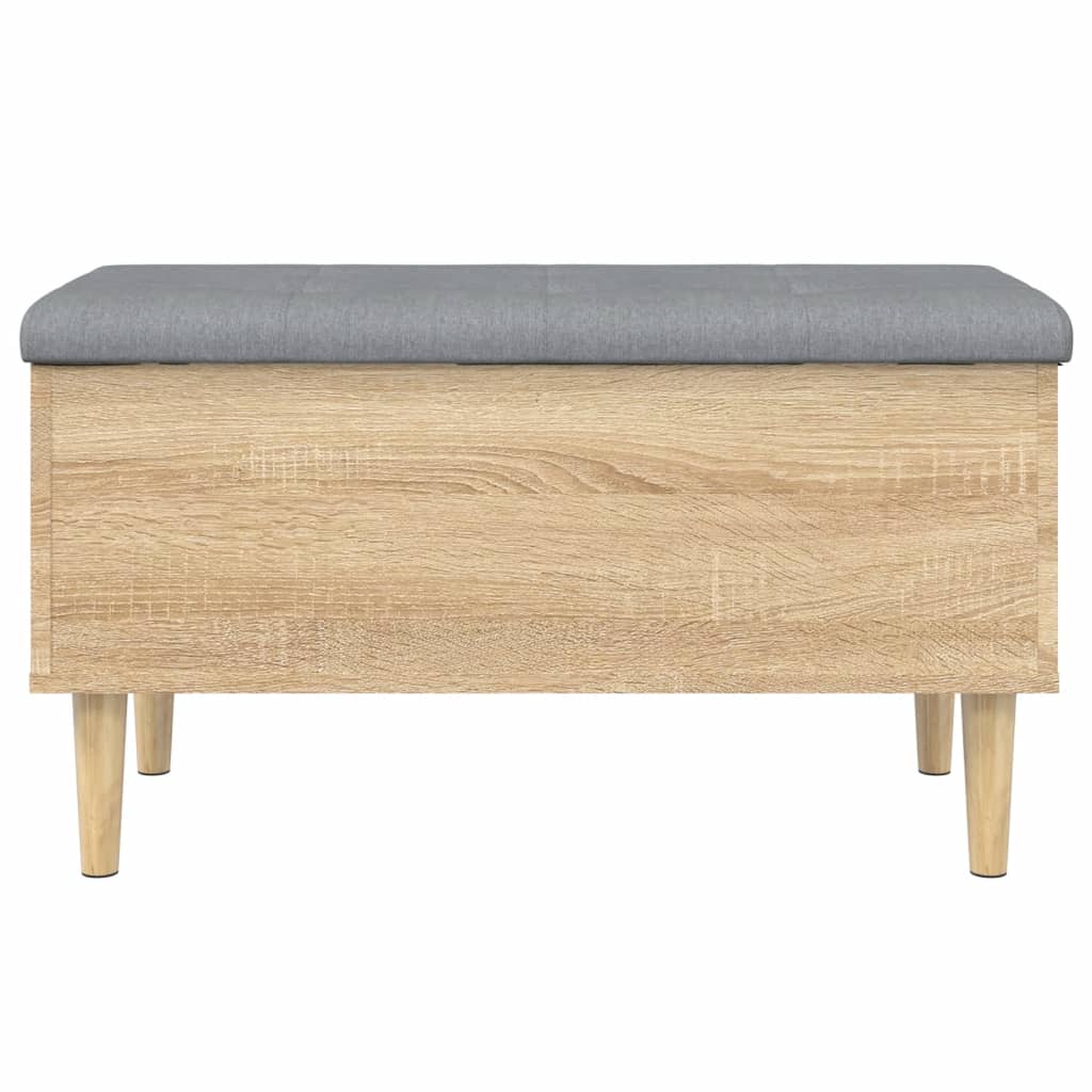 Banc de rangement chêne sonoma 82x42x46 cm bois d'ingénierie