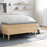 Banc de rangement chêne sonoma 102x42x46 cm bois d'ingénierie