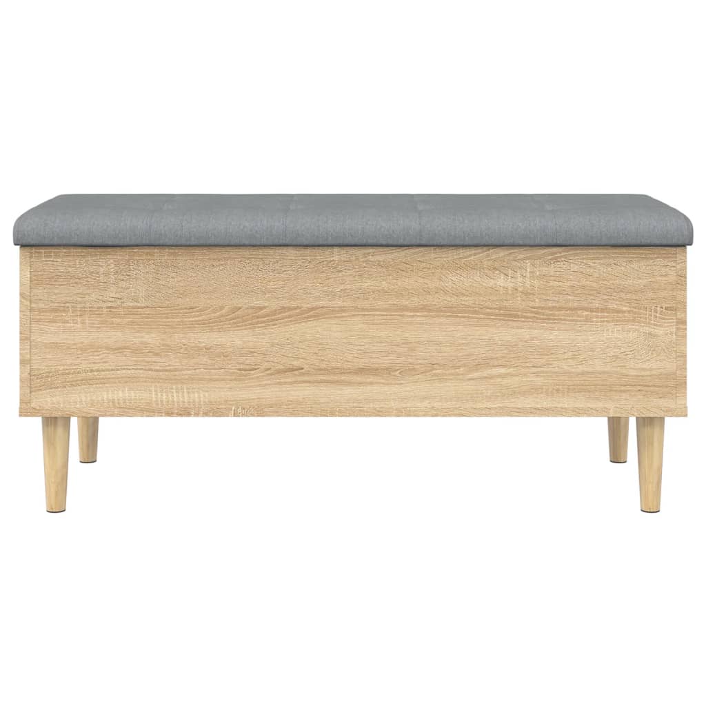 Banc de rangement chêne sonoma 102x42x46 cm bois d'ingénierie