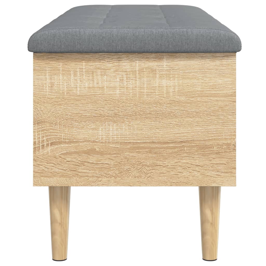 Banc de rangement chêne sonoma 102x42x46 cm bois d'ingénierie