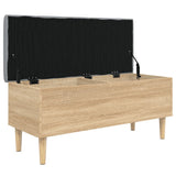 Banc de rangement chêne sonoma 102x42x46 cm bois d'ingénierie