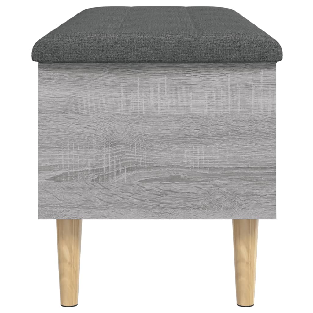 Sonoma gray storage bench 102x42x46 cm engineered wood