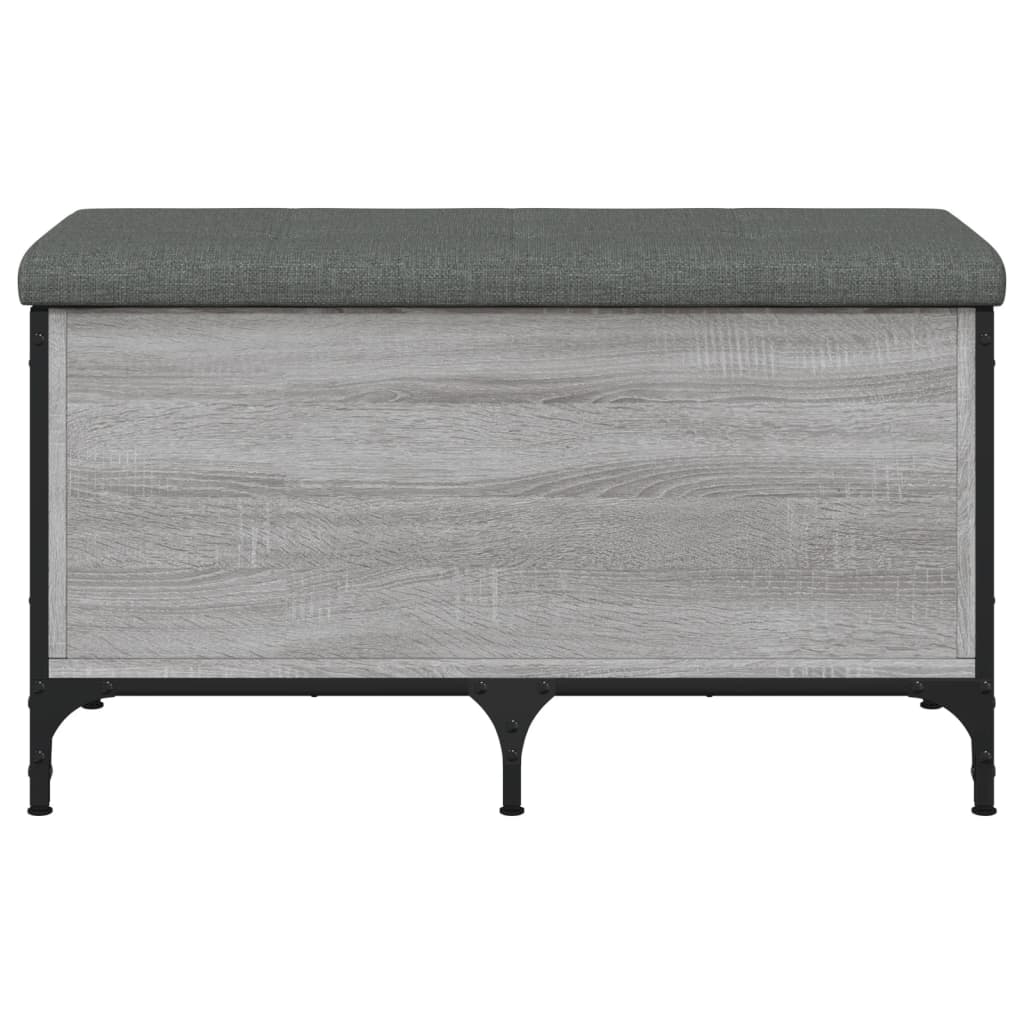 Banc de rangement sonoma gris 82x42x45 cm Bois d'ingénierie