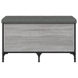 Banc de rangement sonoma gris 82x42x45 cm Bois d'ingénierie