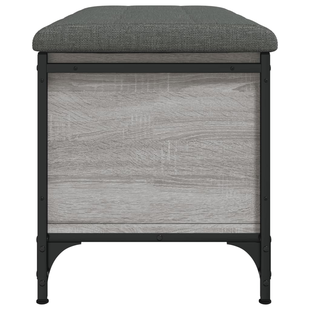 Banc de rangement sonoma gris 82x42x45 cm Bois d'ingénierie