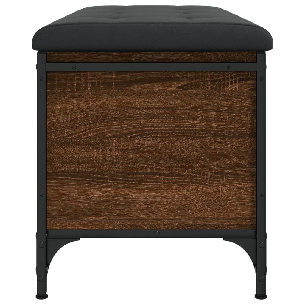 Banc de rangement chêne marron 82x42x45 cm Bois d'ingénierie