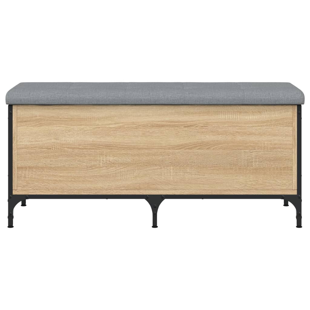 Banc de rangement chêne sonoma 102x42x45 cm bois d'ingénierie