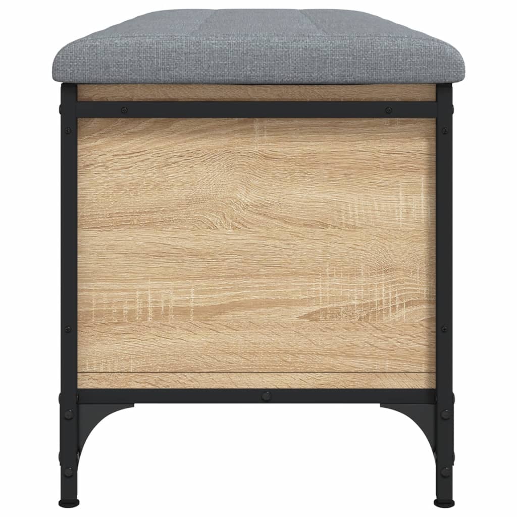 Banc de rangement chêne sonoma 102x42x45 cm bois d'ingénierie