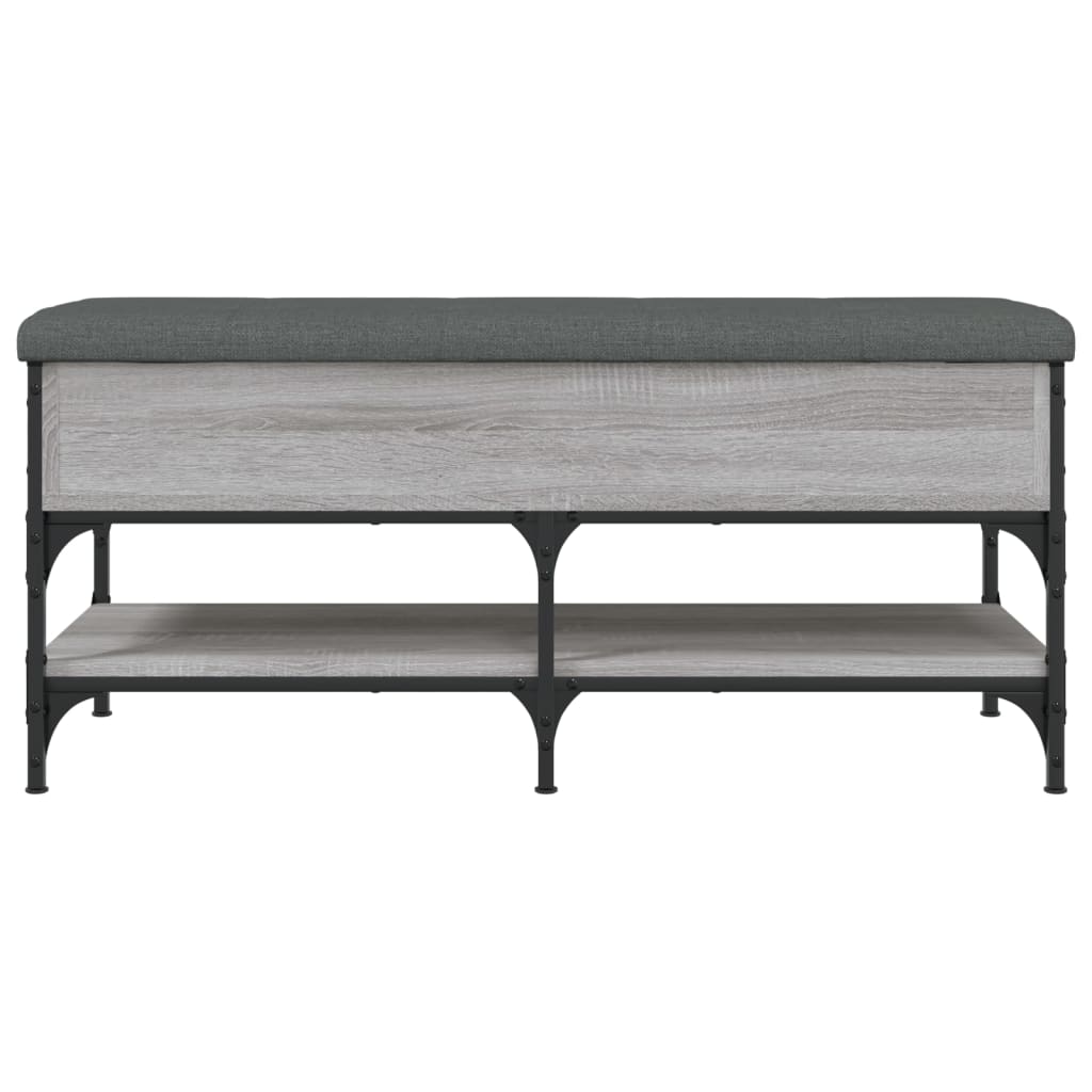 Banc à chaussures sonoma gris 102x42x45 cm bois d'ingénierie