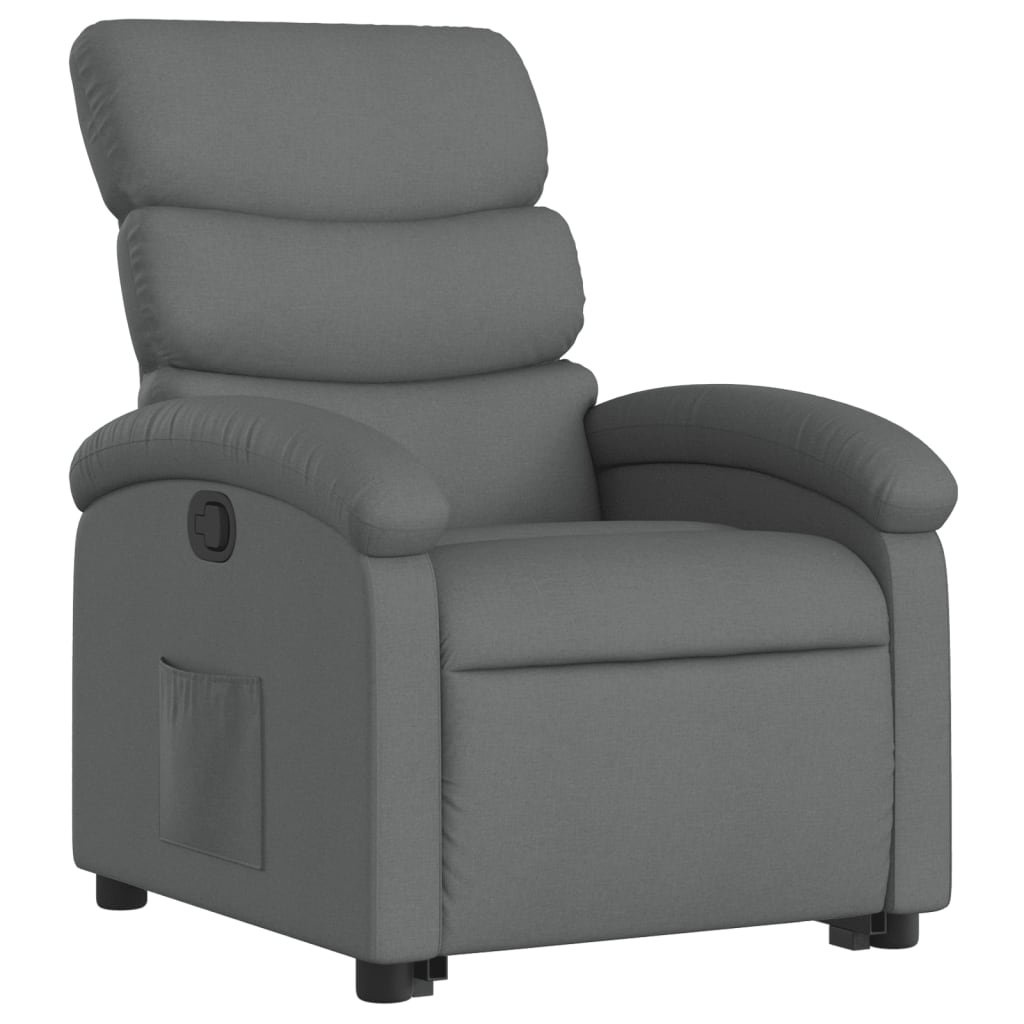 Fauteuil inclinable Gris foncé Tissu