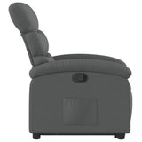 Fauteuil inclinable Gris foncé Tissu