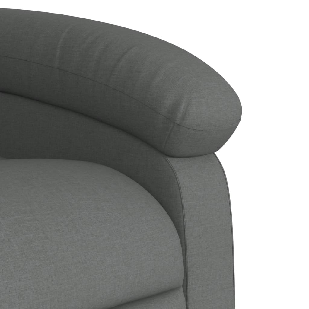 Fauteuil inclinable Gris foncé Tissu