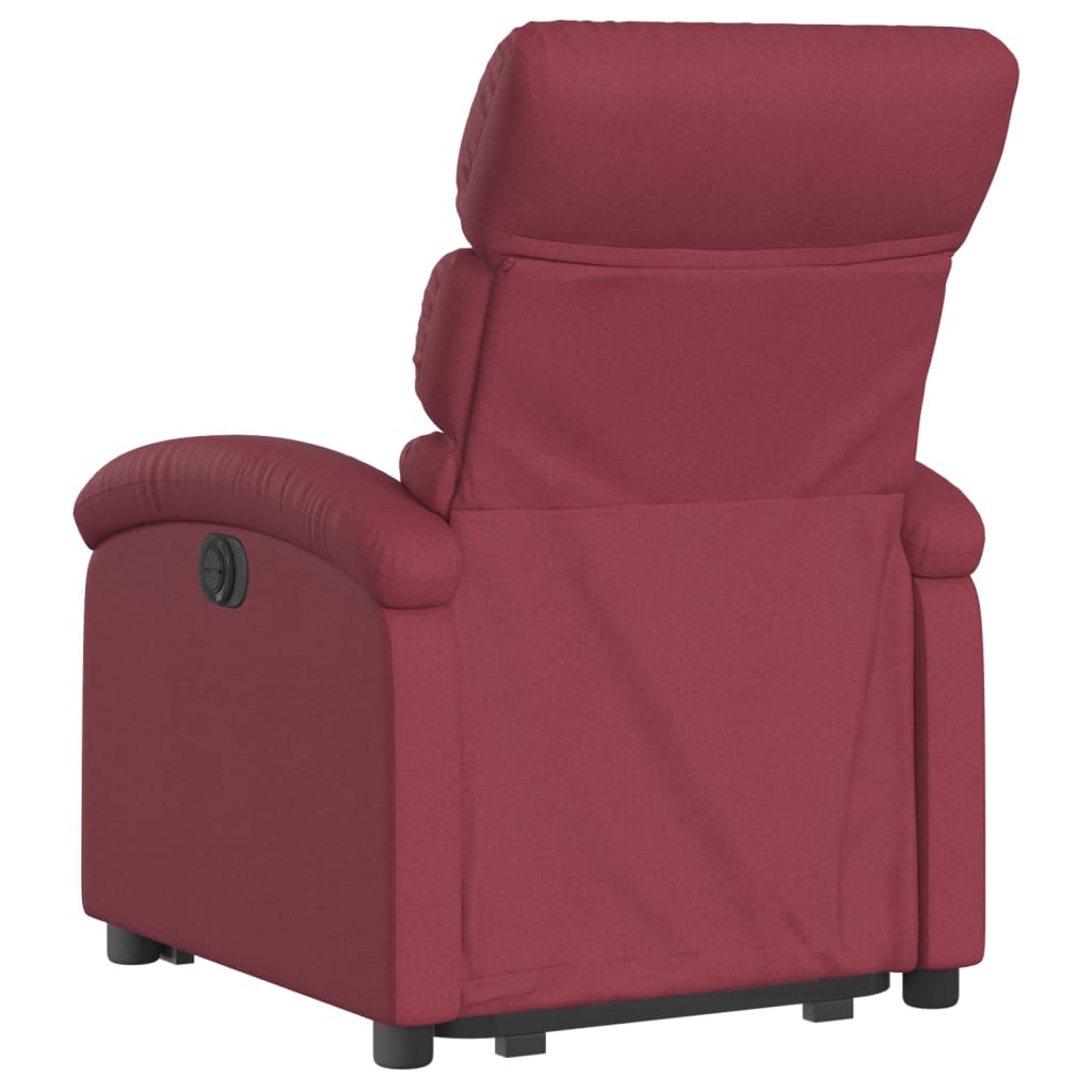 Fauteuil inclinable rouge bordeaux tissu