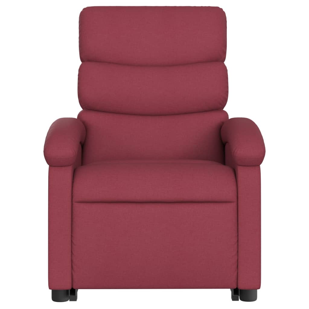 Fauteuil inclinable rouge bordeaux tissu