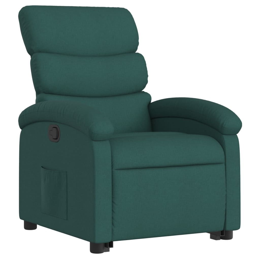 Fauteuil inclinable vert foncé tissu